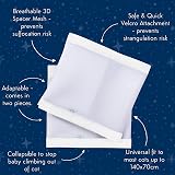 Purflo Breathable Cot Bumper 2pcs White Fits 120x60 140x70 cm view 4