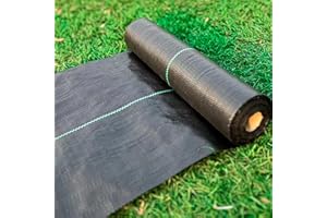 REBELLA Weed Barrier Landscape Fabric,1.4FT x 50FT Weed Block Fabric Heavy Duty,3.2oz Woven Mulch for Landscaping Ground Cover Thicken Fabric Weed Control for Garden Bed, Landscaping (3.2OZ-1.4FT x 50FT)