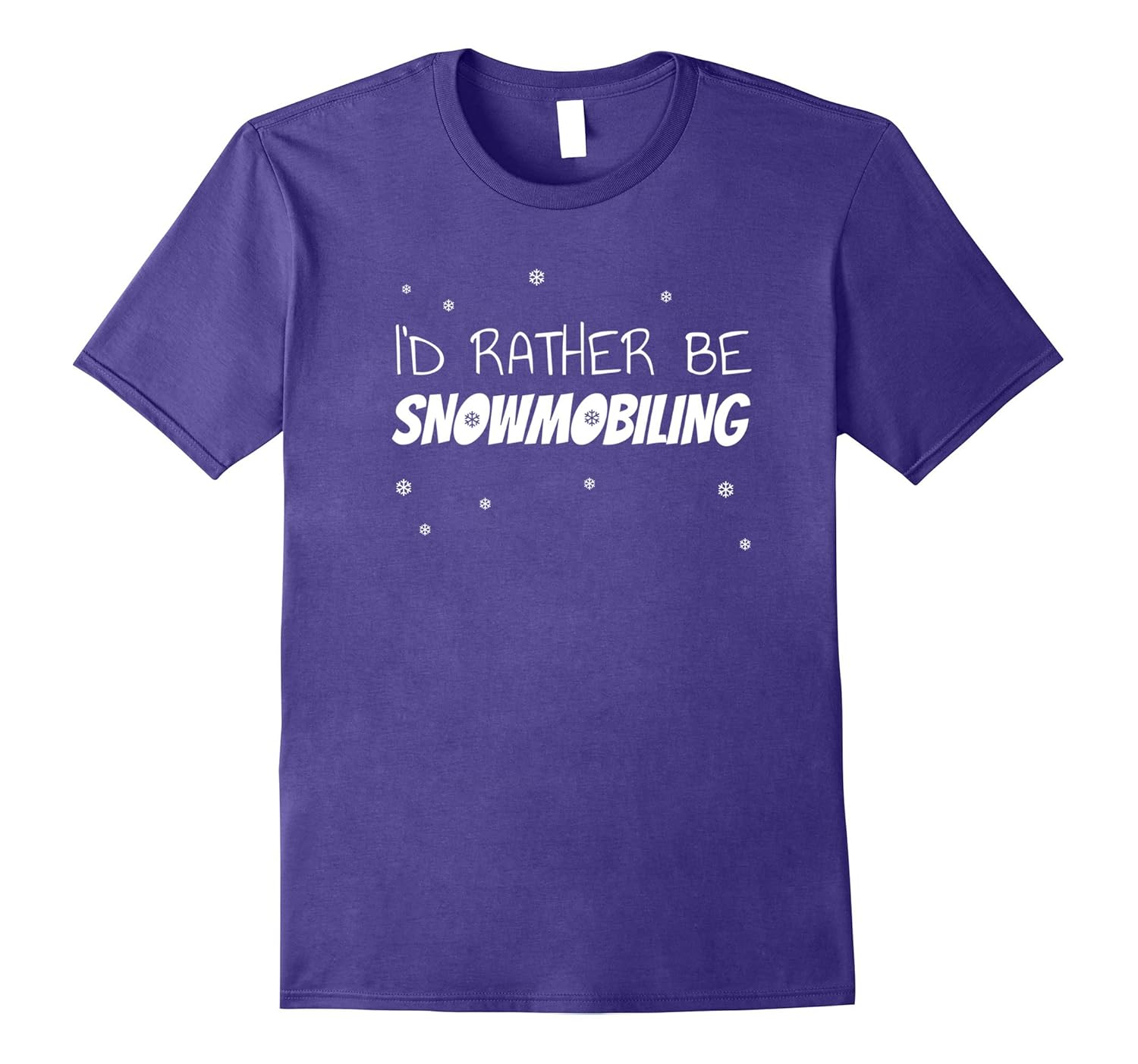 Rather be Snowmobiling T-Shirt. Funny Snowmobile Rider Tee-ANZ