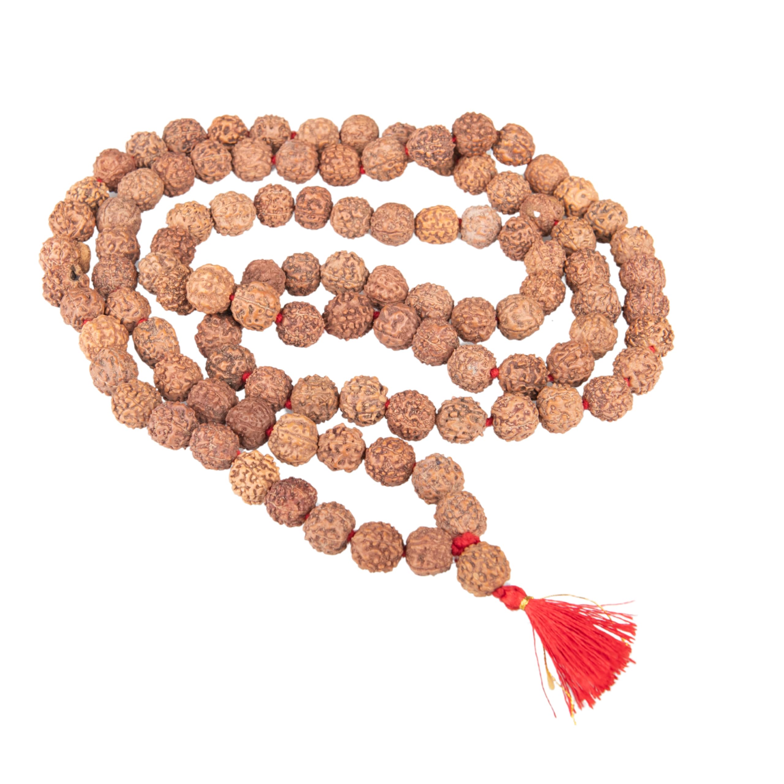 Wonder Care Rudraksha Mala 5face(Panchmukhi) Authentic Genuine Rudraksha Beads Ornament Rosary Japa Mala Beads Necklace Puja | Yoga | Meditation Beads…