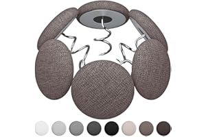 AHAILUOO 12 Colors Fabric Covered Button Twist Pins Dust Ruffle Pins- for Sofa，Upholstery，Armchair Caddies, Armrest Covers,Bed Skirts, Slipcovers, Headliners (Brown, 24)