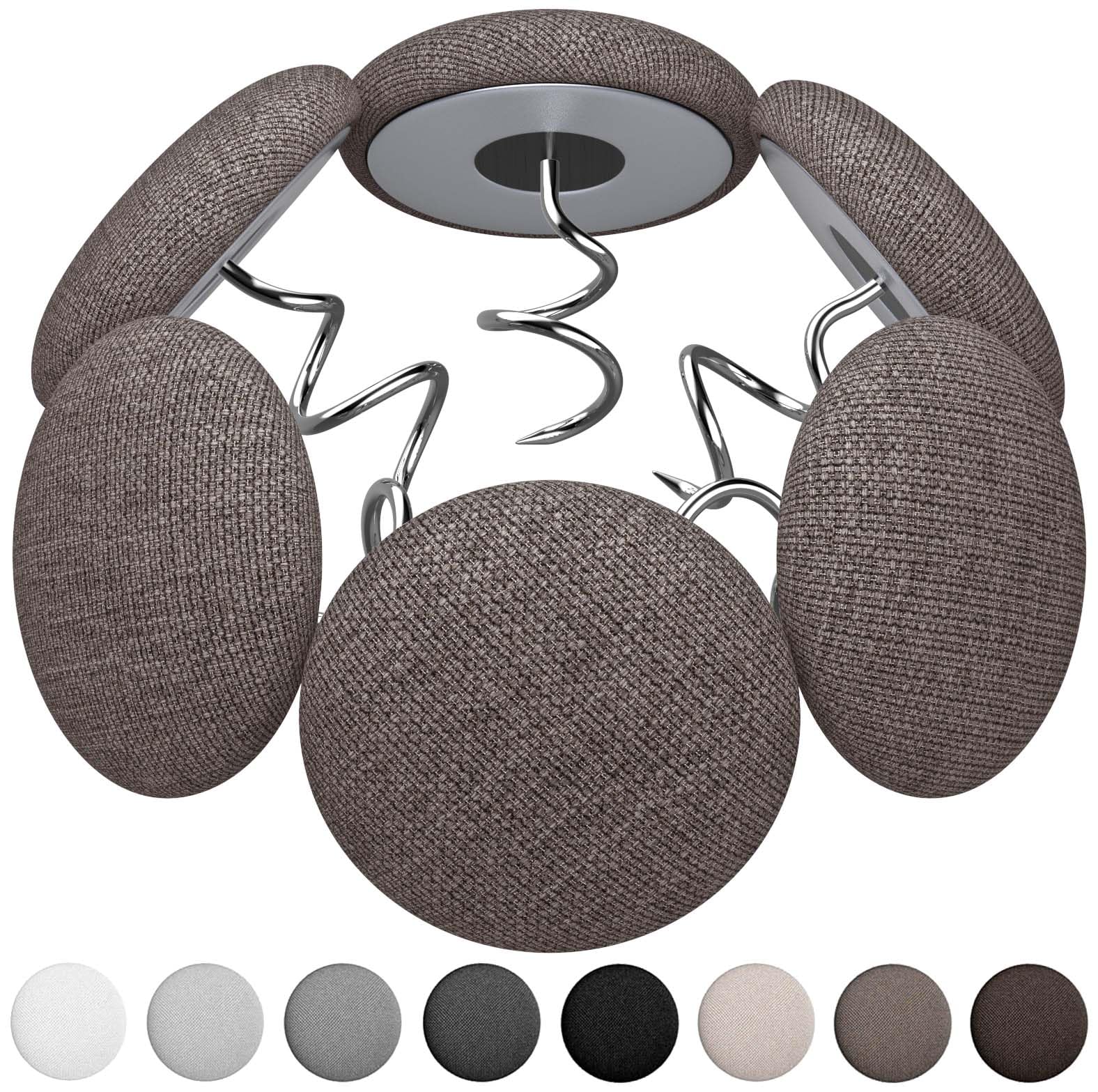 Photo 1 of 12 Colors Fabric Covered Button Twist Pins Dust Ruffle Pins- for Sofa?Upholstery?Armchair Caddies, Armrest Covers,Bed Skirts, Slipcovers, Headliners (Brown, 12)