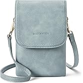 BOSTANTEN Vegan Leather Small Crossbody Bags for Women Designer Cell Phone Bag Wallet Purses Adjustable Strap
