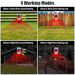 Solar Sound & Light Alarm Motion Sensor 110