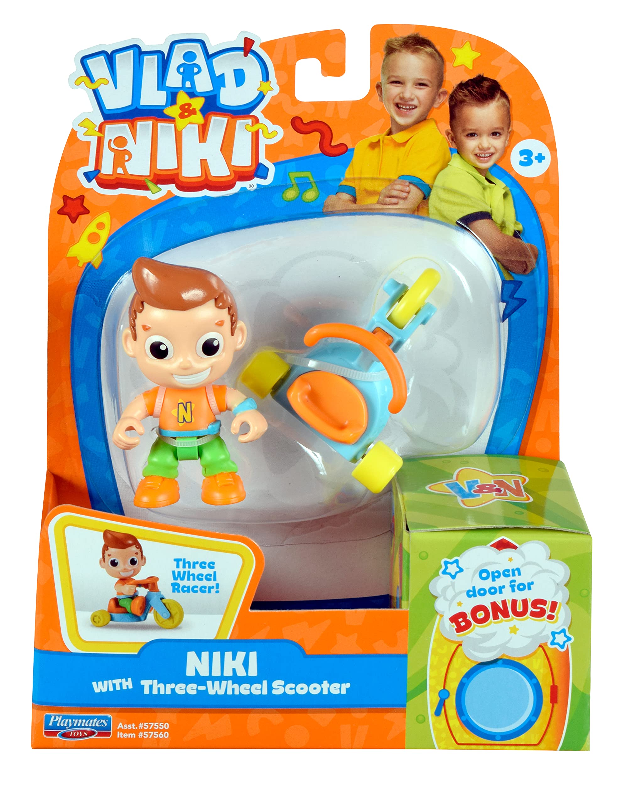 BANDAI Vlad & Niki Play Action Figure - Everyday Niki- Articulated Action Figurine with Accessories, Multicolor, P57560