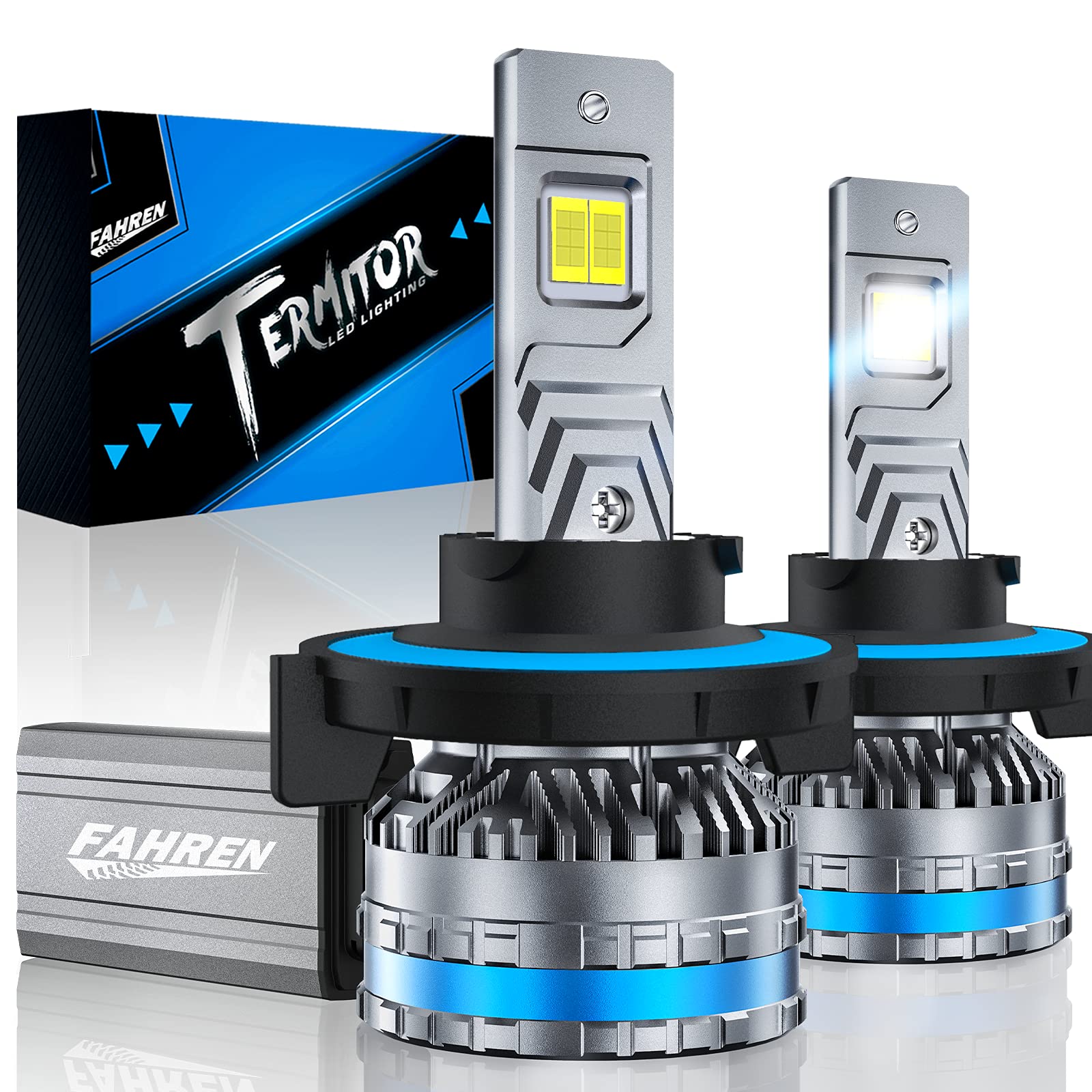 Photo 1 of FAHREN 2026 Upgraded 9008 Fog Bulbs, 120W 70000LM H13 Bulb, 6500K Cool White Fog Lights, Plug and Play, Pack of 2