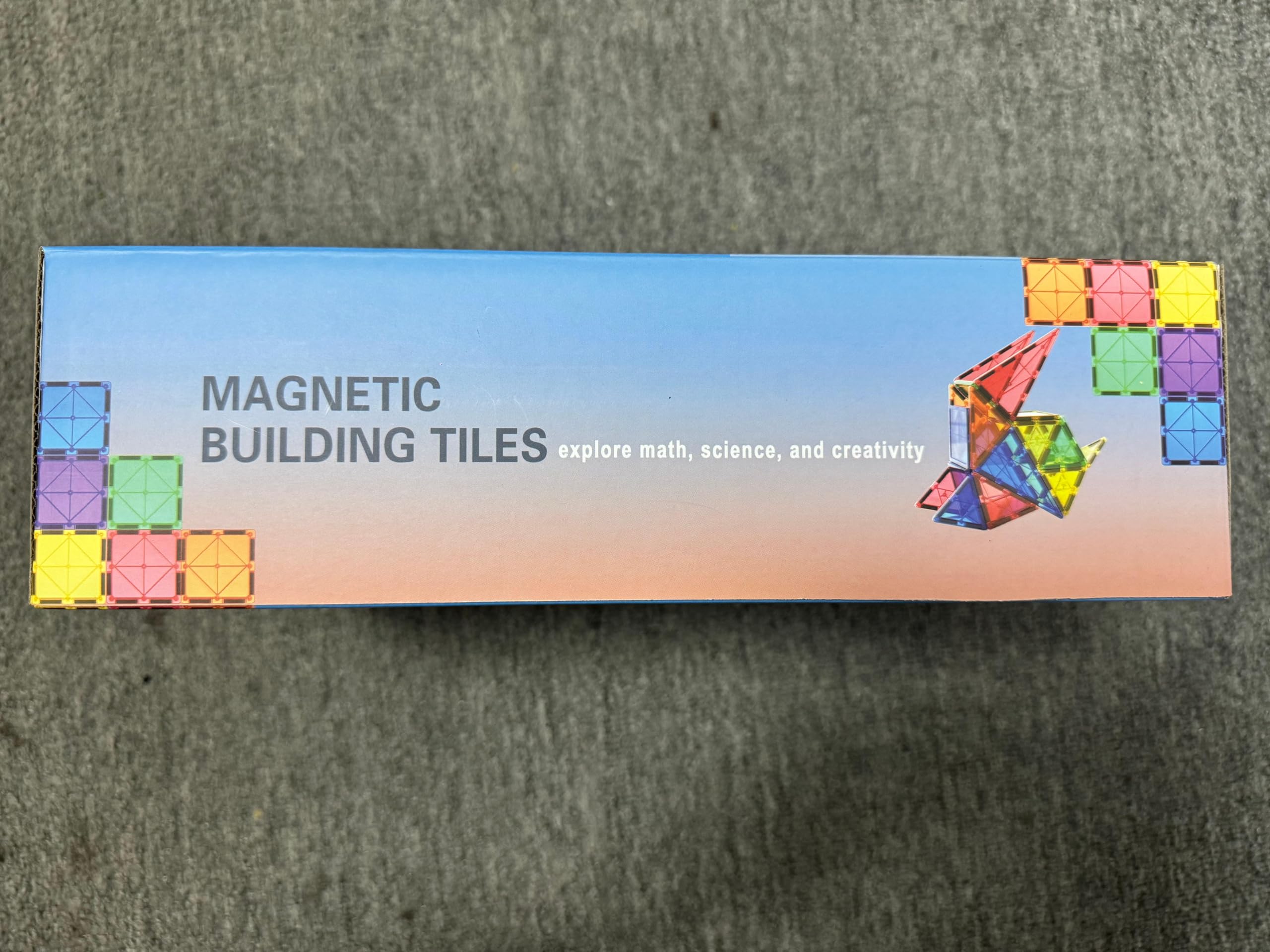 100PCS Magnetic Tiles STEM Building Toys Set with 2 Cars, Sensory Stacking Magnetic Blocks for Toddlers & Kids, Ideal for Preschool Montessori Toys Christmas Birthday Gifts for Boys & Girls Ages 3+