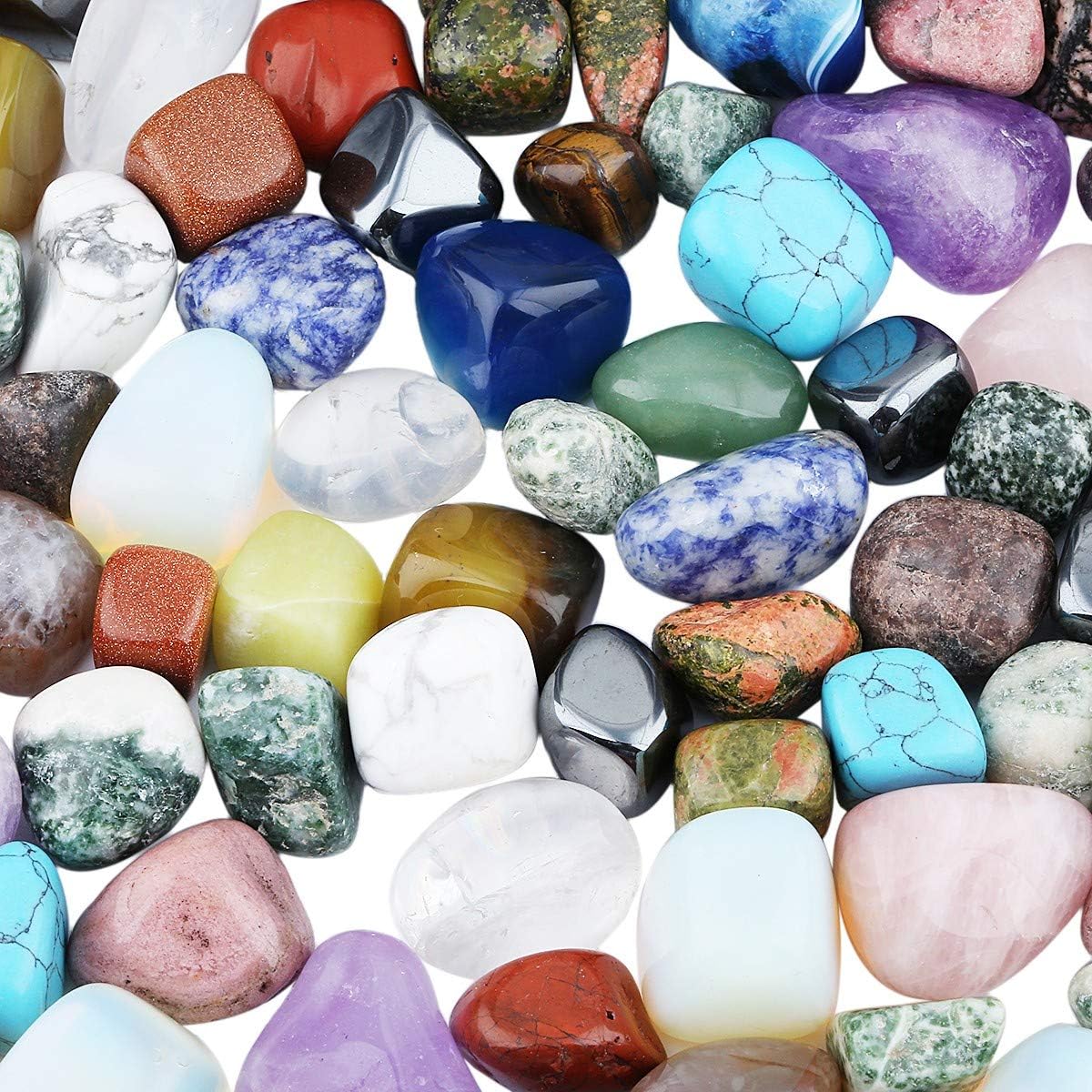 mookaitedecor 1lb/460g Crystals Tumble Stones Mixed Bulk - Image 4