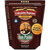 Don Pablo Colombian Supremo - Limited Edition Dark Roast Gourmet Coffee, 100% Arabica Whole Bean, Non-GMO, Low Acidity, 2 Pound (2 lb) Bag