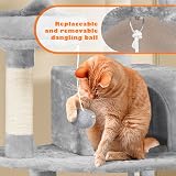 Yaheetech 158cm Multi-Level Cat Tree Tower with Condos Perches Hammock view 6