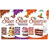 Swerve Sweetener Granular, Brown and Confectioners Baker's Trio - Sugar Substitute, Zero Calorie, Keto Friendly, Zero Sugar, 