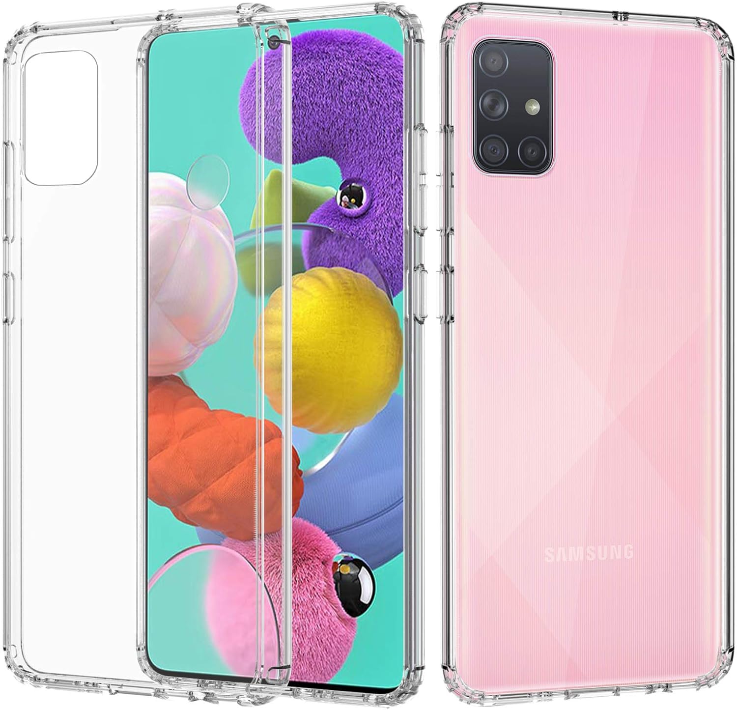 ShinyMax Galaxy A71 Clear Case,Samsung A71 LTE Phone Case