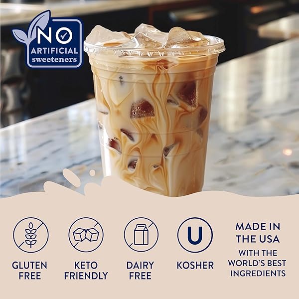 JORDAN’S SKINNY MIXES SUGAR FREE COFFEE SYRUP, CARAMEL COFFEE FLAVORING SYRUP, NATURALLY SWEETENED ZERO CALORIE DRINK MIX, LATTES, BAKING, PROTEIN SHAKE OR COCKTAIL, DAIRY & GLUTEN FREE, 12.7 FL OZ