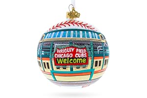 BESTPYSANKY Chicago, Illinois Glass Ball Christmas Ornament 4 Inches