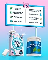 Milliways Bubblemint Chewing Gum Plastic Free Sugar Free 120 Pieces view 6
