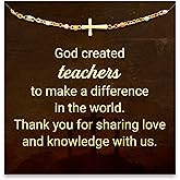 STORYJEWELLERY Teacher Gifts for Women, Teacher Bracelets for Women, Christian Teachers Jewelry, End of Year & Thank You Appreciation Gifts, Cross Bracelet, Birthday Valentines Day Gift
