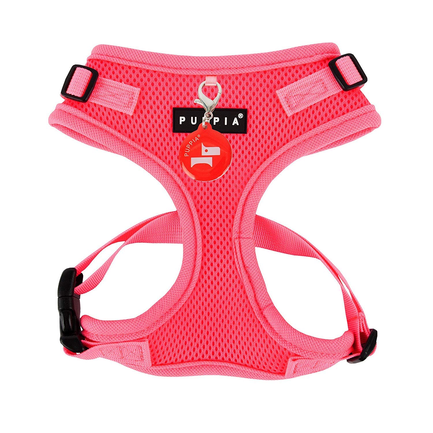 Puppia Neon Soft Harness II, Medium, Pink