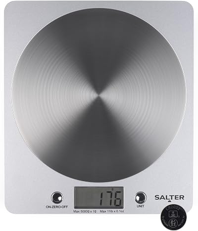 Salter Disc Digital Kitchen Scale 5kg Add & Weigh Aquatronic