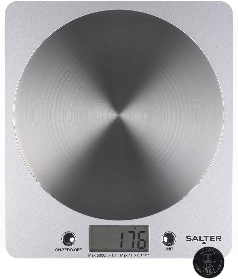 Salter Disc Digital Kitchen Scale 5kg Add & Weigh Aquatronic
