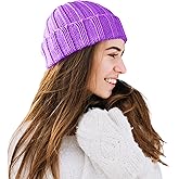 TINKUY Peru Alpaca Wool Men's & Women's Warm Soft Cuffed Slouchy Beanie Hat, Unisex, One Size