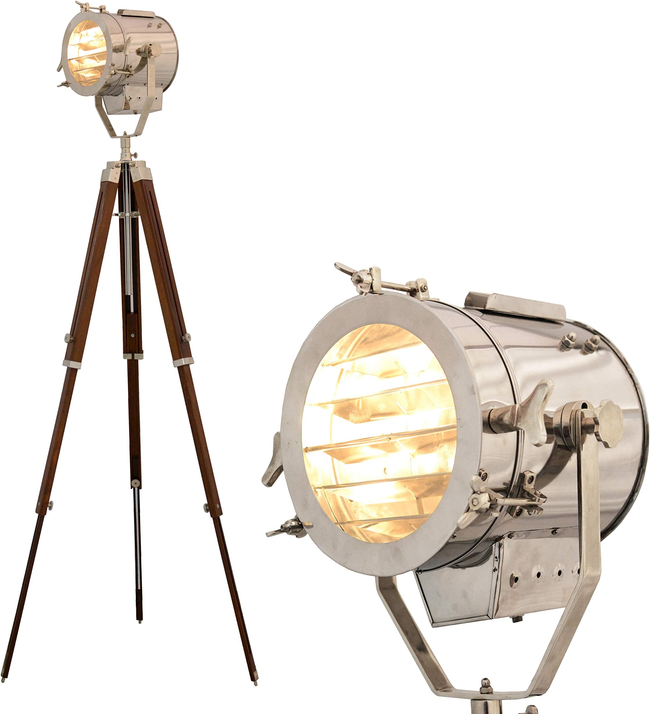 The New Antique Store - Beautiful Floor lamp Vintage Model Theme Spotlight Classic Theater with Solid Wooden Tripod - Vintage/Retro - Large Size