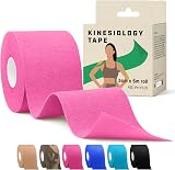 KG Physio Kinesiology Tape 5m Roll Pink Universal Multi-use KT Tape view 1