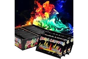 MYFIREPLACEDIRECT 50Pack Magic Fire Colorful Flames,Color Fire Packets,Fire Color Changing Packets for Fire Pit,Outdoor Fireplaces,Campfires,Camping Essentials,Colored Fire Flame Packets for Adults