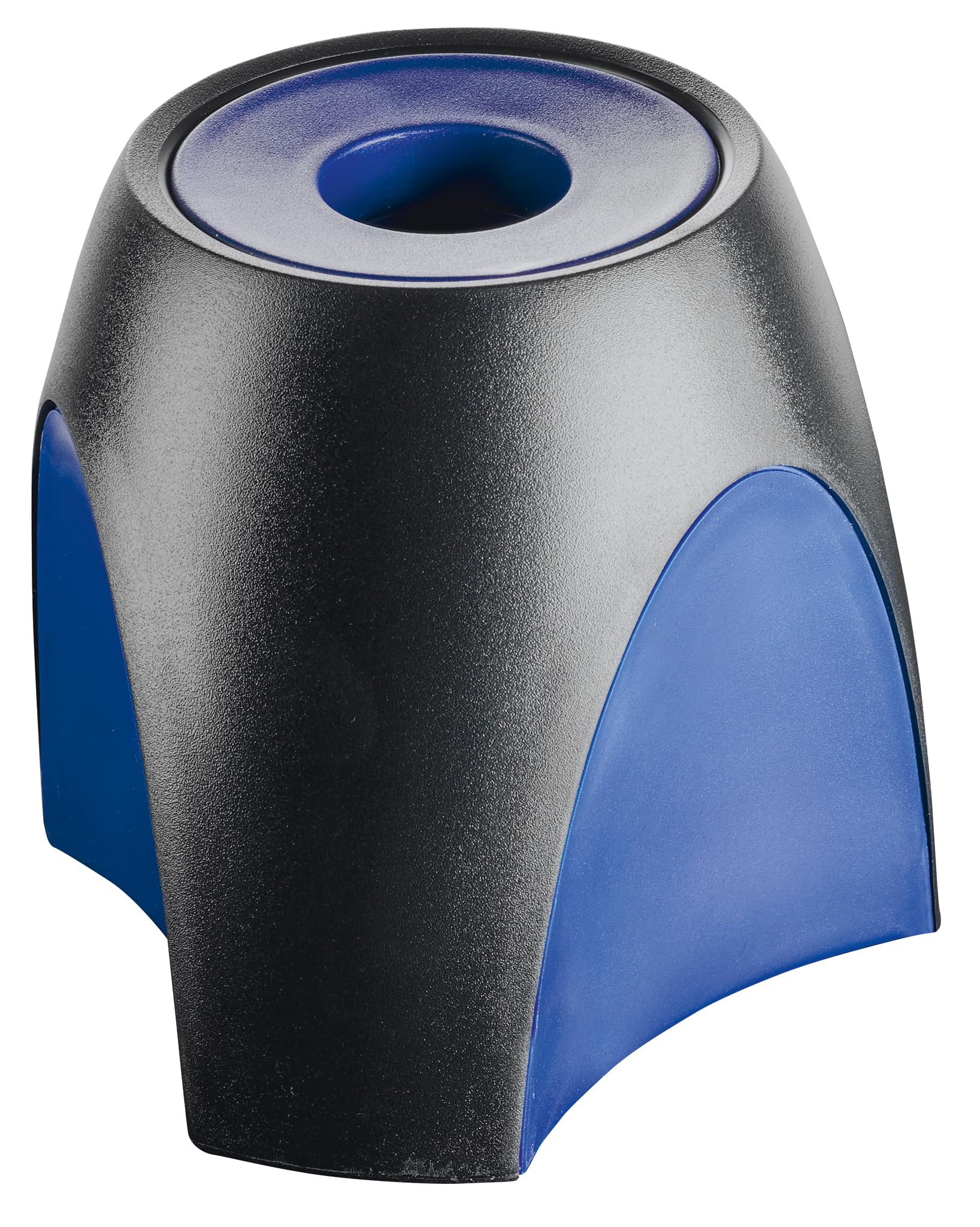 HAN 1752-34, DELTA paper clip dispenser. Attractive, elegant and stylish. Premium quality with ring magnet, black-blue