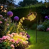 1 Pack Solar Watering Can Lantern, Hanging Light Outdoor Waterproof, Hanging Lantern Decorative, Garden Decoration Gift for Women Mom