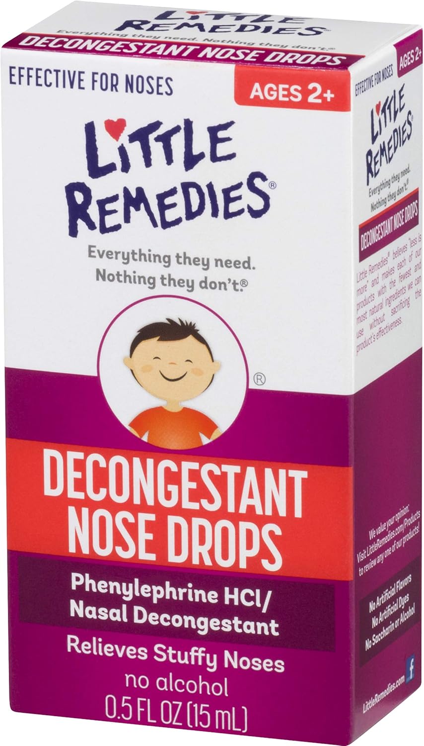 Little Remedies Nasal Decongestant Drops, 0.5 oz, Pack of 6: Health & Personal Care