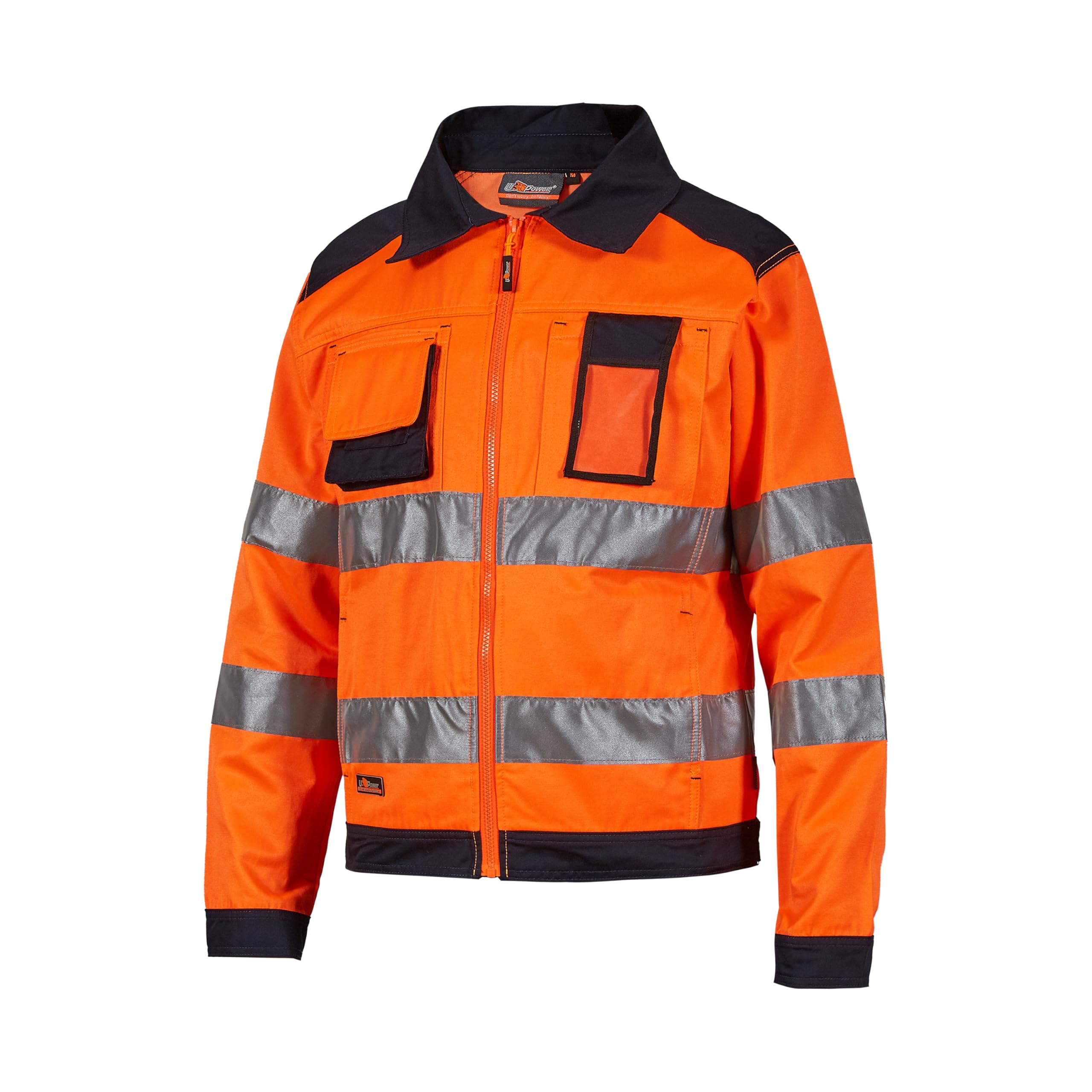Upower | Giacca da Lavoro GLARE, con Tasche Multifunzionali, polsini e fondo vita regolabili, Si abbina perfettamente al pantalone Light di U-Power, 60% Cotone 40% Poliestere