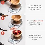 Etekcity Food Kitchen Scale with Removable Bowl 5kg 11lb 0.1g view 6