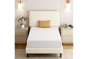Yaheetech Twin Size Mattress 8 Inch- 3 Foam Layer Cooling Gel Memory Foam Mattresses, Green Tea for Fresher Sleep, Medium Fir