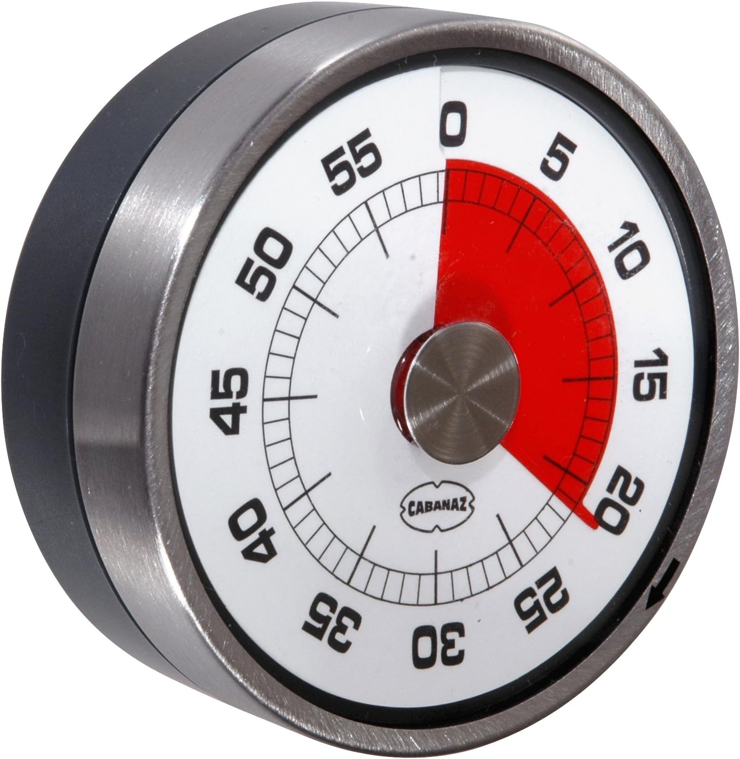 Cabanaz Magnetic Kitchen Timer, Iron Grey