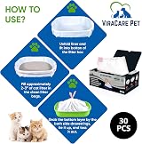 ViraCare 30 x Cat Litter Tray Liners Extra Large 90x45 cm 2 Mil view 5