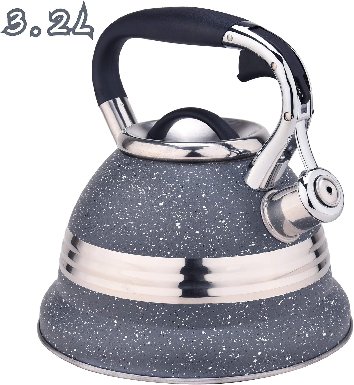 ARC USA Tea Grey with stainless steel design Stove Top Tea