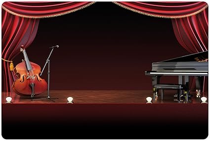 Amazon Com Lunarable Musical Theatre Pet Mat For Food And Water