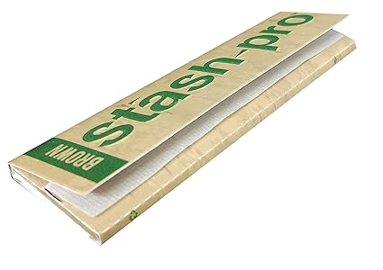 Stash-Pro King Size Smoking Rolling Paper 50 Packs Of 32 Leafs Each (Brown Unbleached)