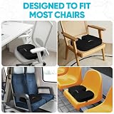 FORTEM Memory Foam Office Chair Cushion Non Slip Ergonomic Seat Pad view 9