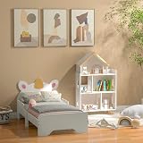 ZONEKIZ Toddler Bed Frame with Unicorn Design for Ages 3-6 Years view 8