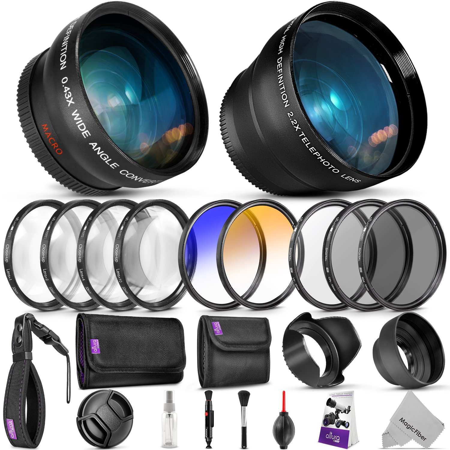 52mm Essential Accessory Kit for Nikon DSLR Bundle with
