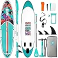 Niphean Inflatable Stand Up Paddle Board with SUP Accessories, Anti-Slip EVA Deck, 10’6’’ Inflatable Paddle Boards for Adults & Youth of All Skill Levels