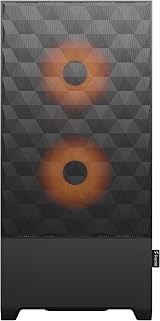 Fractal Design Pop Air RGB Orange Core ATX Mid Tower PC Case TG Side Panel view 2