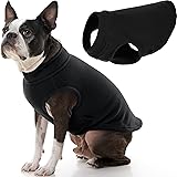 Gooby Stretch Fleece Vest Dog Sweater - Black, Large - Warm Pullover Fleece Dog Jacket - Winter Dog Clothes for Small Dogs Bo