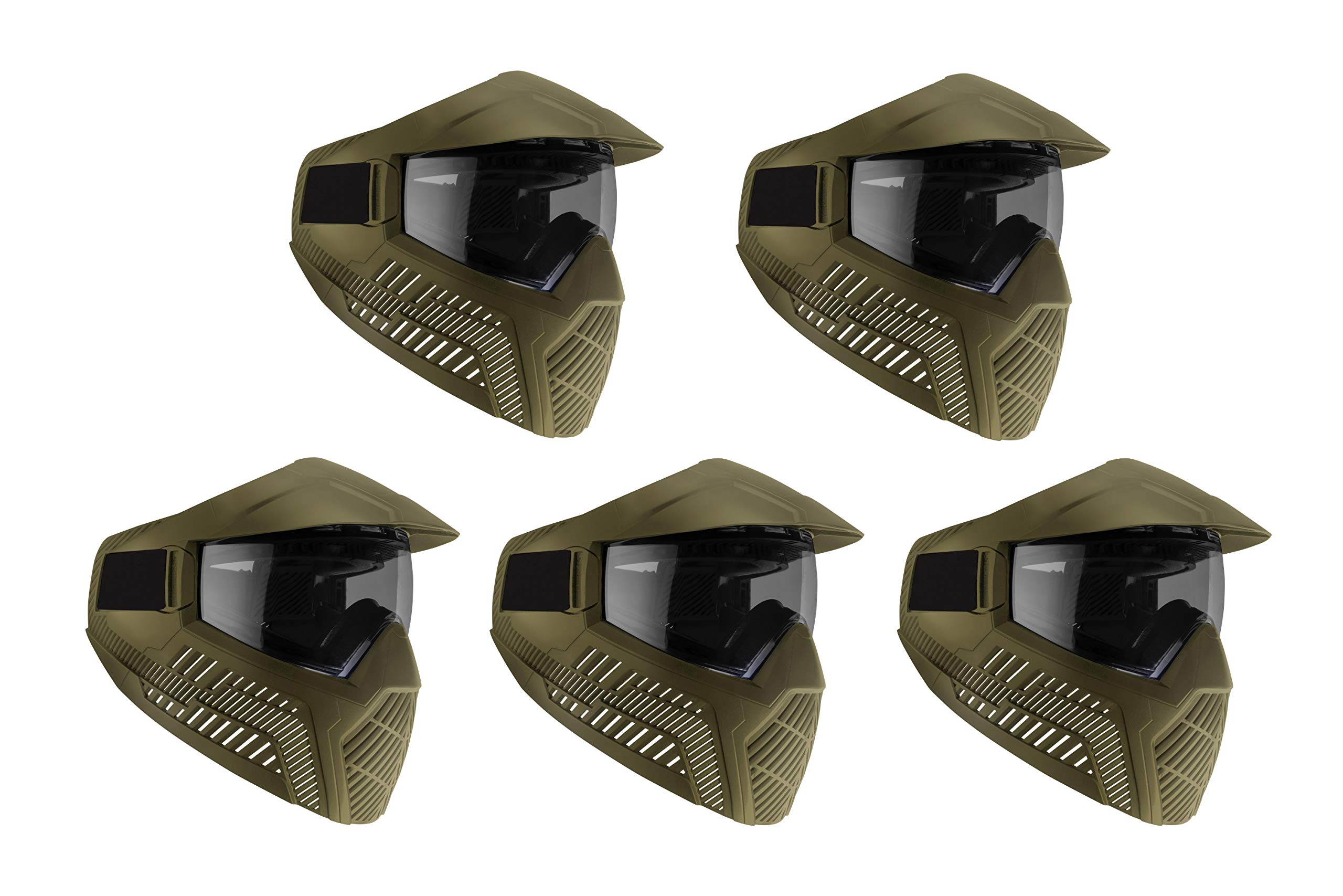 Base GSF Paintball Goggle/Mask with Builtin Visor FDE/Tan w/Anti