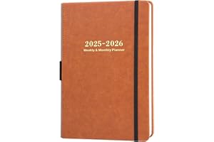 LEMOME 2025-2026 Planner - Planner 2025-2026 Weekly and Monthly with Stickers, JUL. 2025 - JUN. 2026, 5.75" X 8.25", 2025-2026 Calendar Planner Premium Paper, Pen Holder, Inner Pocket and 44 Notes Pages