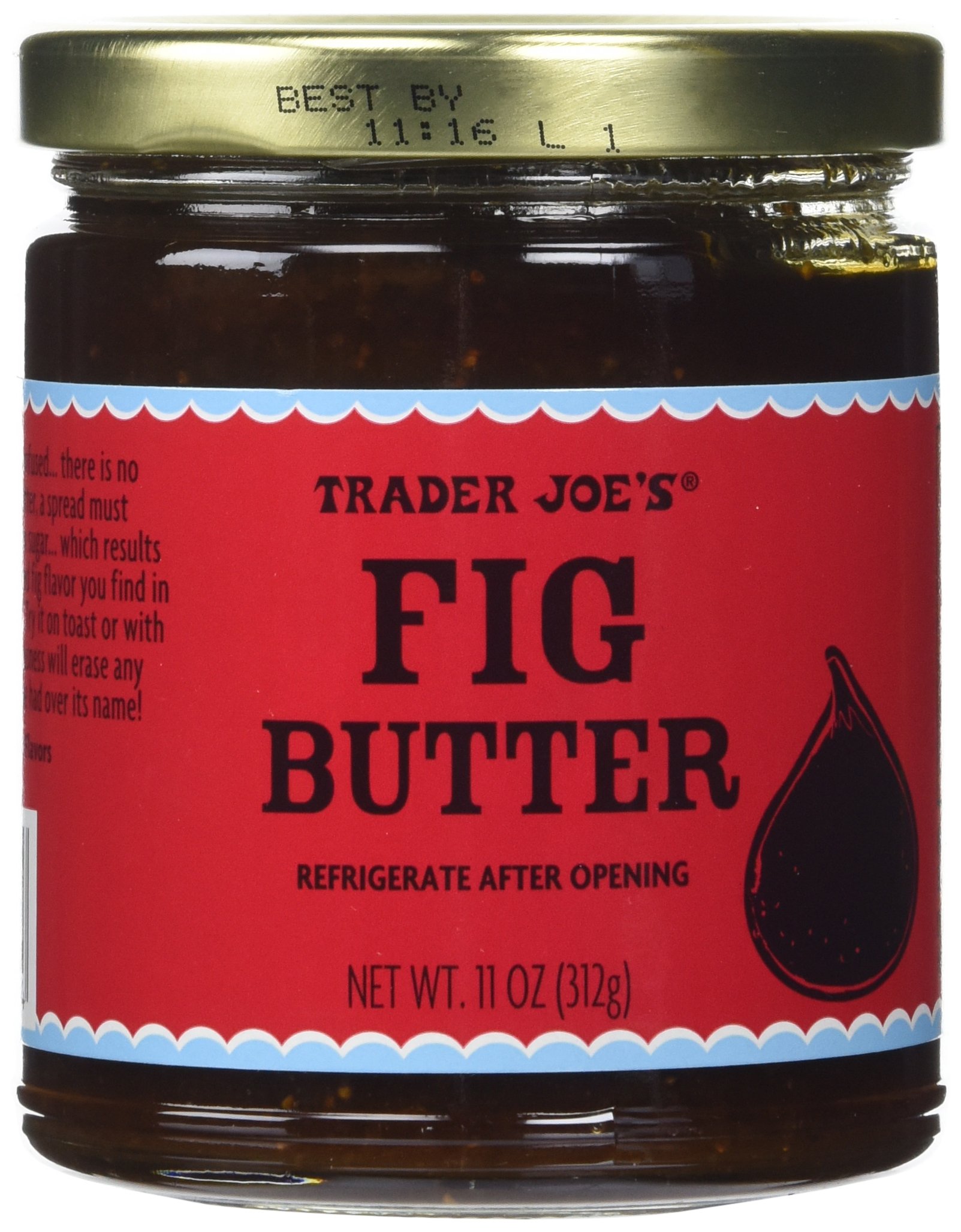 Pack of 2 Trader Joe's Fig Butter 11oz., / 312g. No