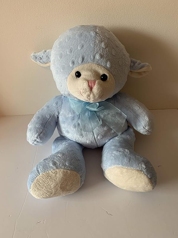 Weighted stuffed animal, lamb, 3 1/2 lbs, washable weighted