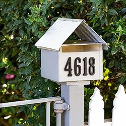 HASWARE 4 Inch Self Adhesive House Number, Modern