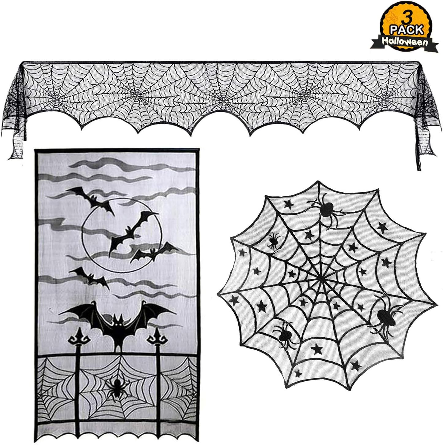 Halloween Creepy Decorations Sets, Halloween Spiderweb